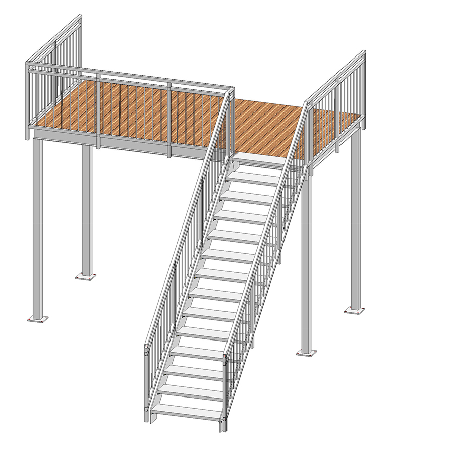 Anbautreppe vorne rechts - Dein Balkon. Dein Carport. Deine Garage